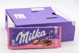 Молочный шоколад Milka Strawberry Yoghurt Chocolate 100 грамм