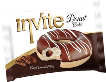 Пончик DONAT INVITE (шоколадная начинка) 40 грамм