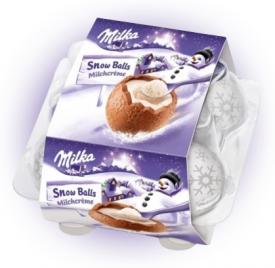 Шоколад Milka Snowballs 112 гр
