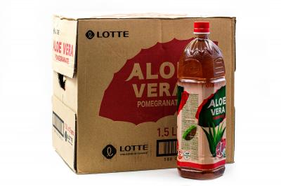 Негаз. напиток б/а Lotte Aloe Vera Pomegranate (Лотте Алоэ Вера Граната) 1500 мл