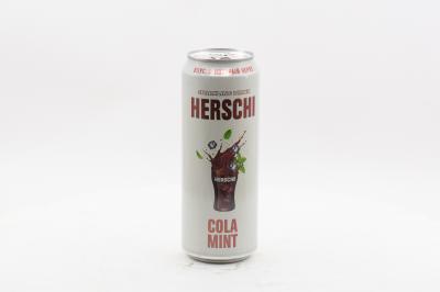 Напиток б/а газ. HERSCHI Cola со вкусом Мятной Колы (Россия) 450 мл ж/б