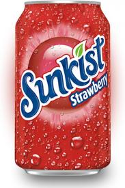 Напиток Sunkist Strawberry 0,355 л